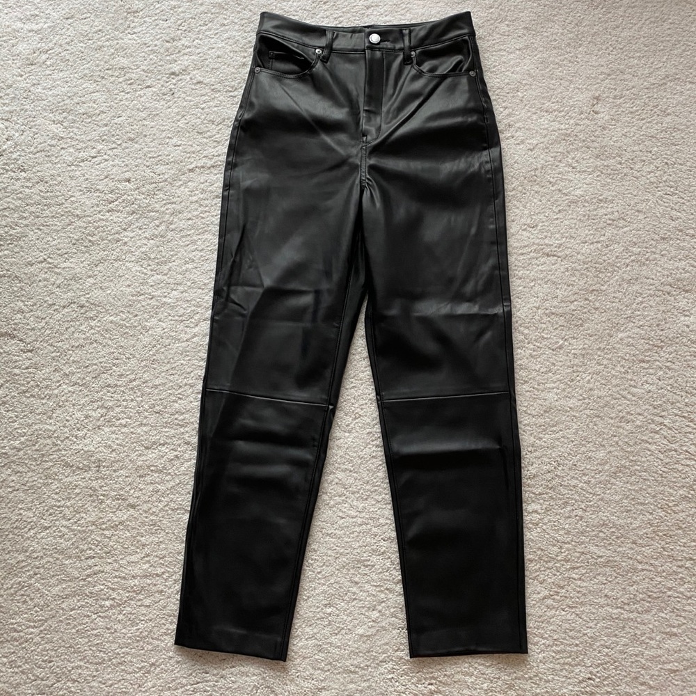 BLANKNYC Vegan Leather Straight Leg Pant